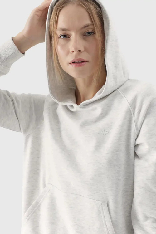 Жіночий пуловер з капюшоном 4F сірий 4FWMM00TSWSF1468-83S 27M