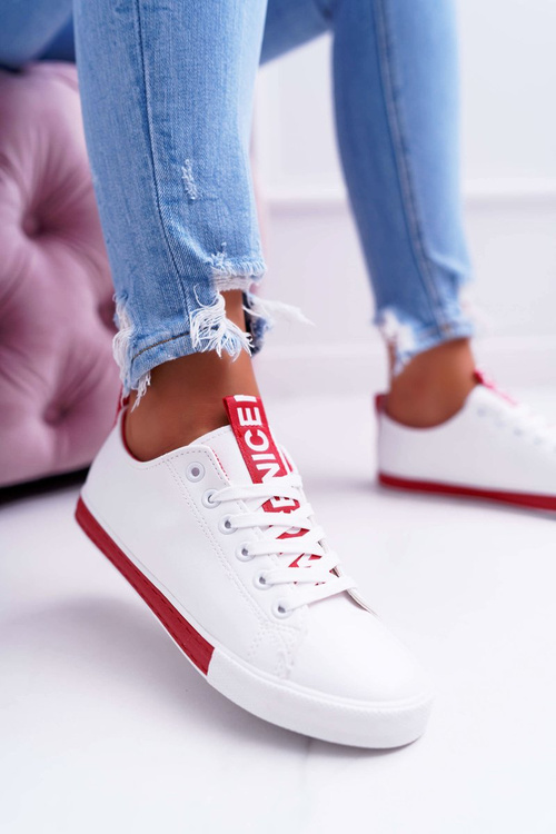 Жіночі кросівки White Red Nigrid Stripe