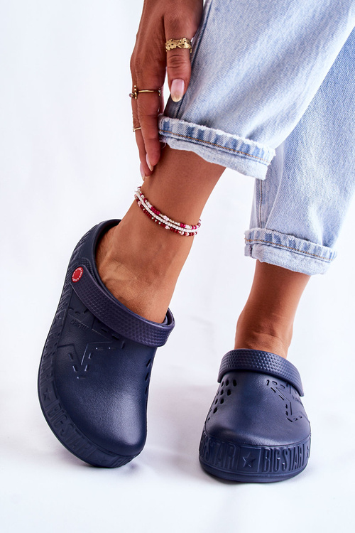 Жіночі світлі тапочки Big Star II275002 Navy