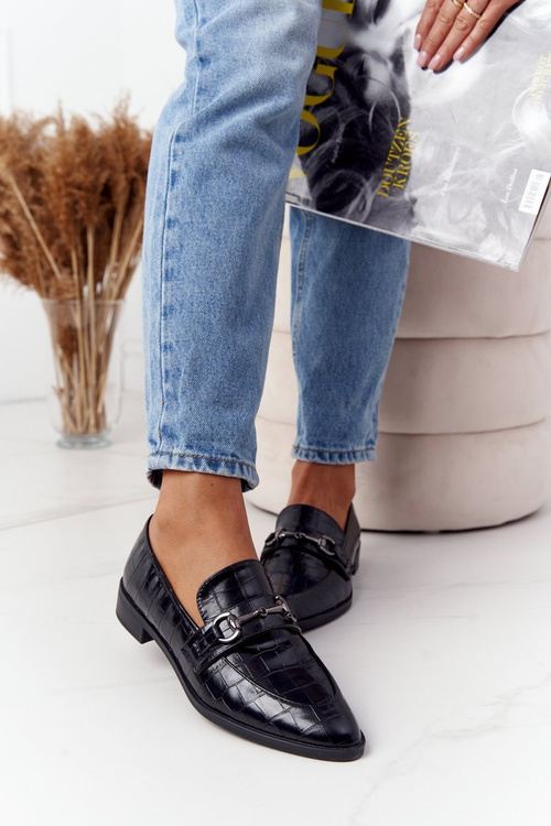 Елегантні жіночі лофери S.Barski Чорні