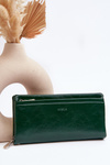 Гаманець жіночий темно-зелений Tiborlena