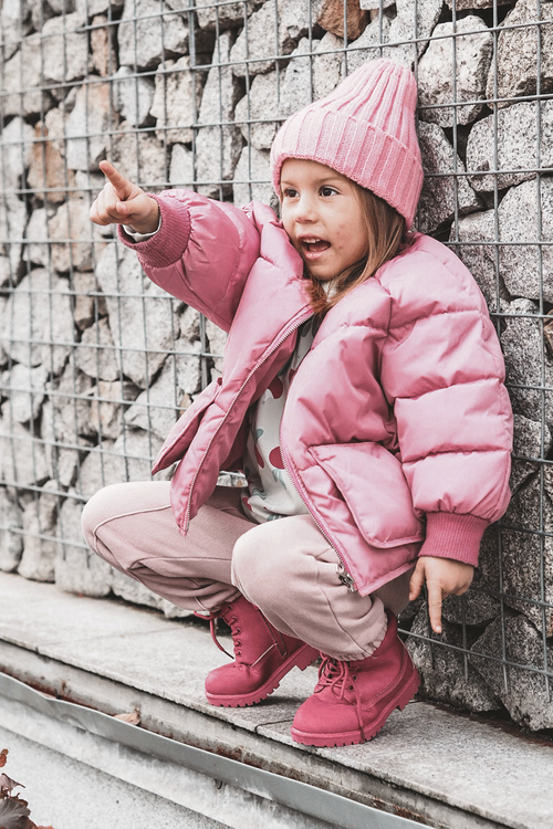 Дитячі черевики Trappers на блискавці кольору фуксії Dexter