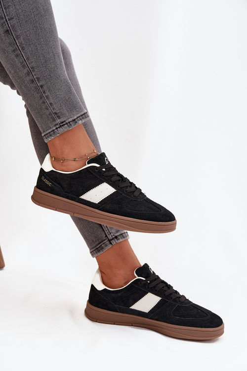 Замшеві жіночі кросівки Vinceza 14029 Чорні