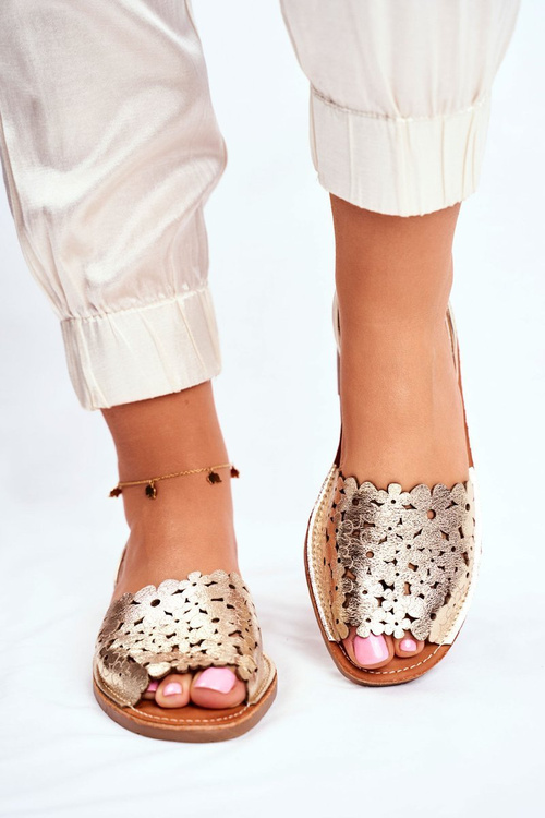 Жіночі сліпони золоті I Like Summer