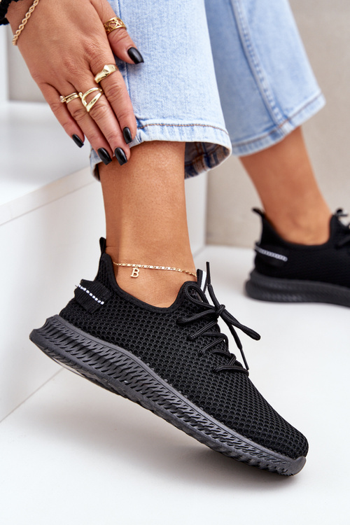 Сітчасті Сліп-Они Спортивне Взуття Жіноче Чорне Harice