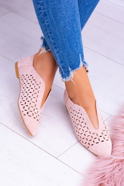 Жіночі замшеві напівчеревики Lu Boo Synthia Powder Pink