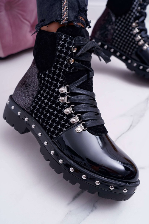 Жіночі чорні чоботи Farell на плоскій підошві