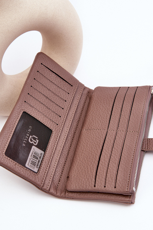 Жіночий місткий світло-коричневий гаманець Aenima