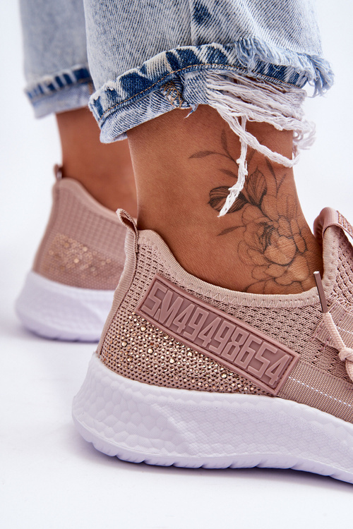 Жіноче спортивне взуття без шнурівки Рожеве Тримай мене!