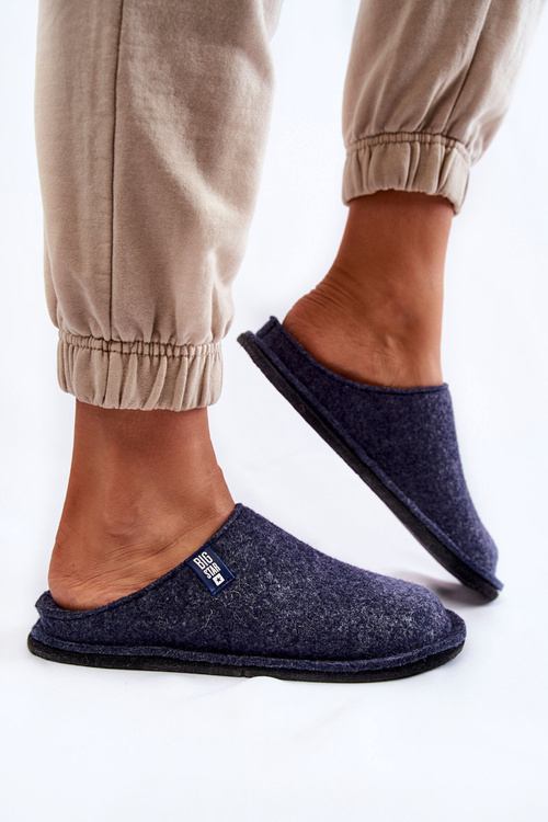 Класичні жіночі тапочки Big Star KK276013 Темно-сині