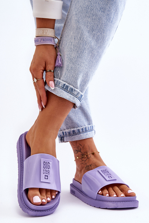 Жіночі тапочки Big Star JJ274A304 фіолетові