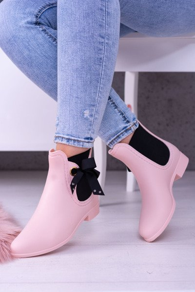 Рожеві матові жіночі тапочки Kalo на шнурівці