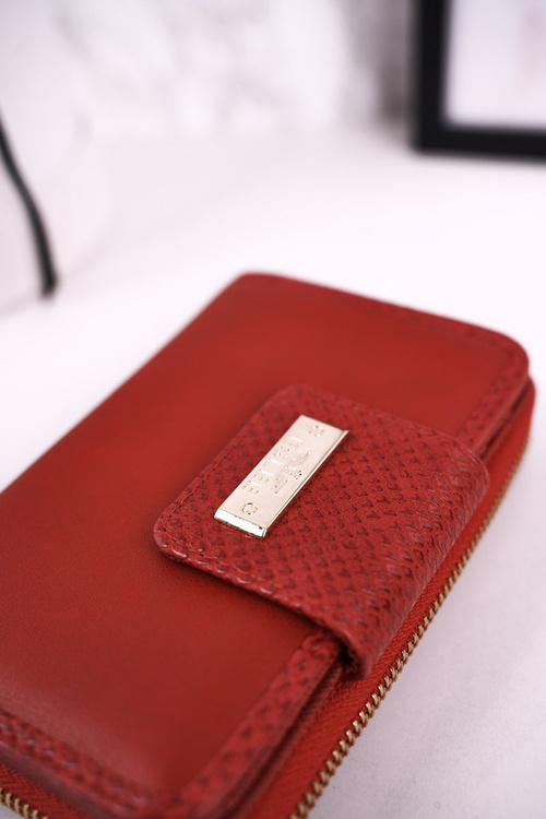 Елегантний жіночий гаманець на блискавці ESLEE Червоний