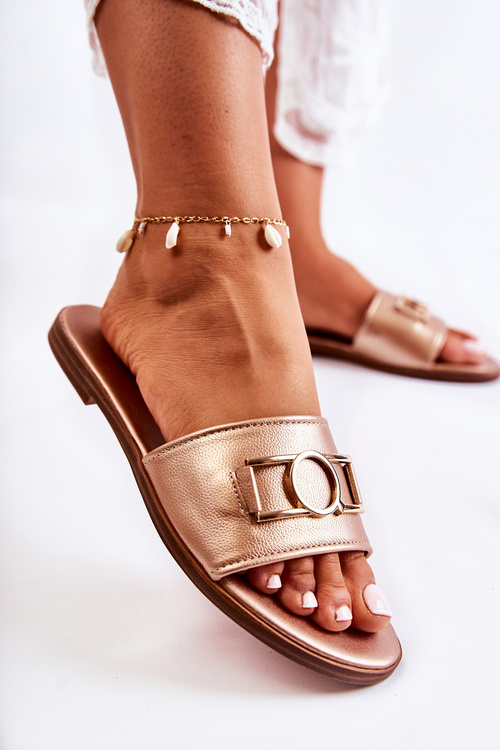 Жіночі класичні тапочки з декором Gold Sherri