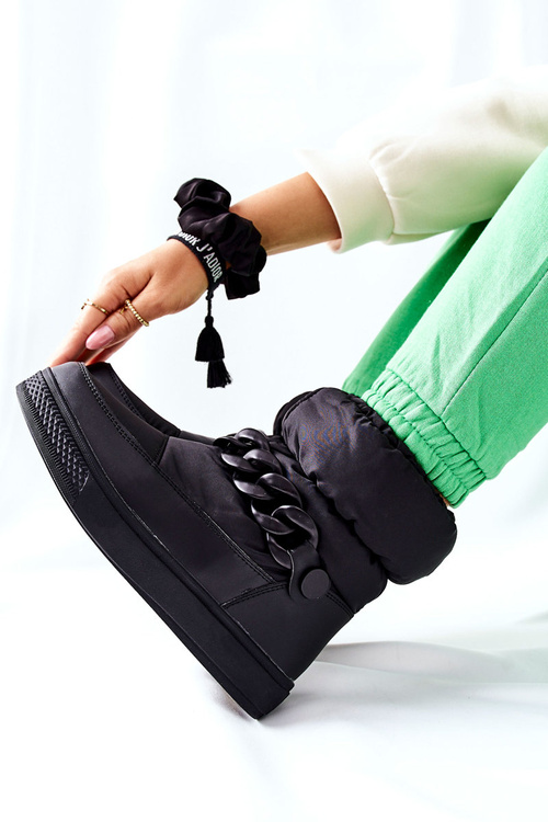 Жіночі зимові черевики Чорне Харіче