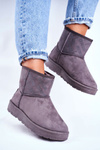 Жіночі теплі зимові черевики Suede Big Star Grey GG274558
