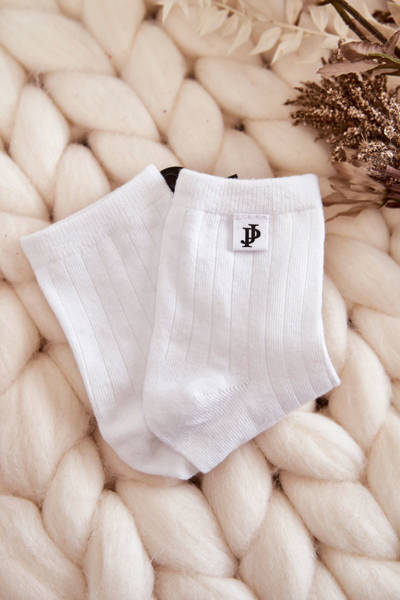 Молодіжні класичні шкарпетки в смужку білі