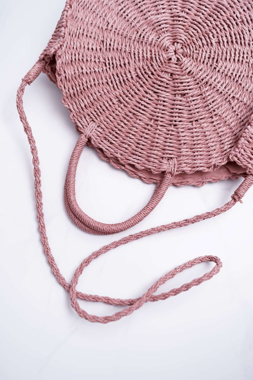 Рожева плетена сумочка Octario