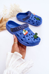 Дитячі поролонові легкі босоніжки Crocs Blue Sweets