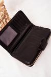 Великий жіночий гаманець з кишенею чорний