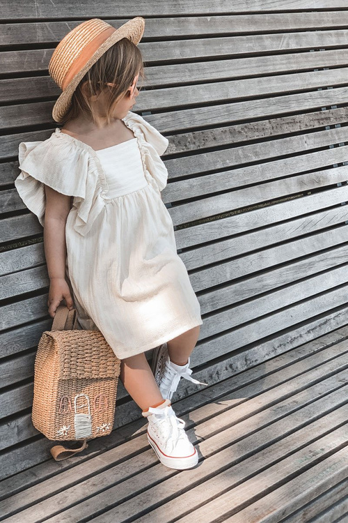 Дитячі високі кросівки з мереживом білого кольору Roly-Poly