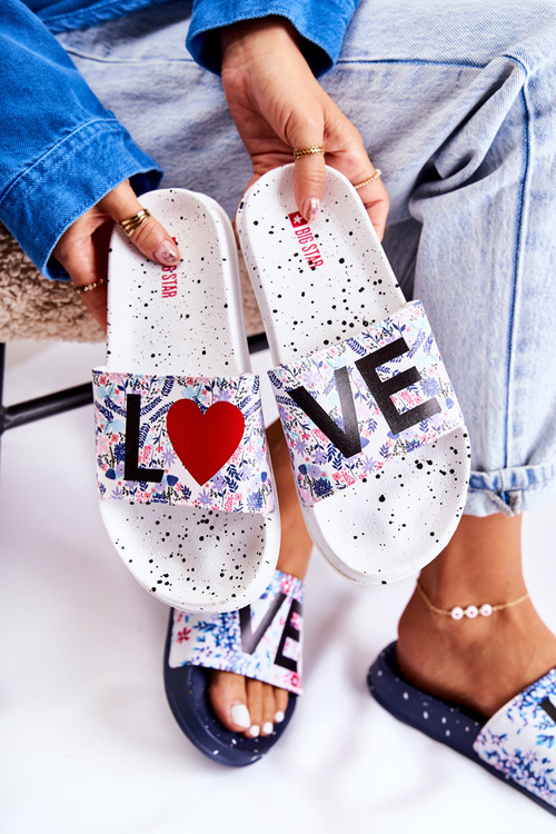 Гумові шльопанці Big Star Love DD274A256 білі