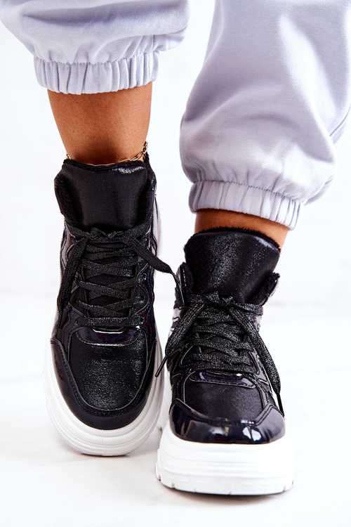 Спортивні черевики утеплені чорні Joenne