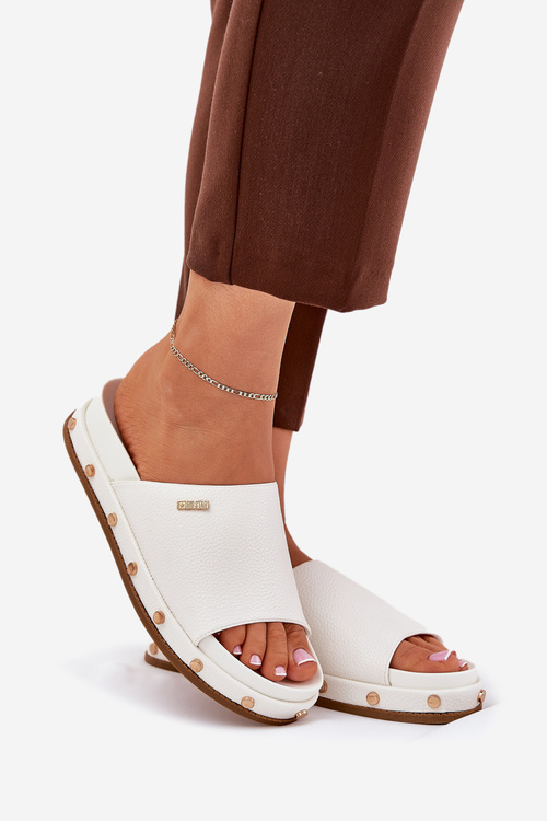 Жіночі Сандалі На Платформі З Шипами Big Star RR274216 Білі