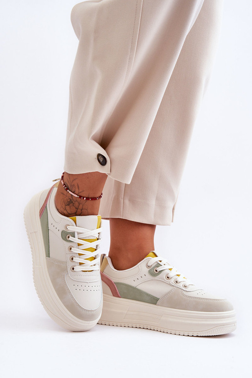 Жіноче спортивне взуття на масивній платформі різнокольоровий Gemma