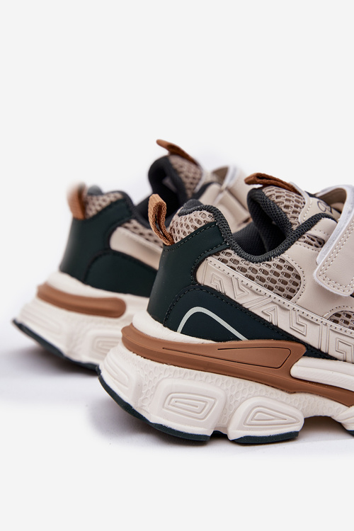 Кросівки Спортивне Взуття Для Дітей На Липучках Бежеві Ronivelle