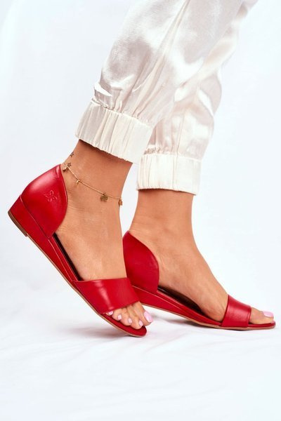 Жіночі босоніжки Maciejka Leather Red 1971 Nomara