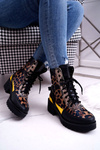 Жіночі високі черевики Trappers Leopard Femida