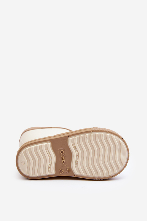 Дитячі черевики Wellington з коміром Wave Gokids 979 Beige