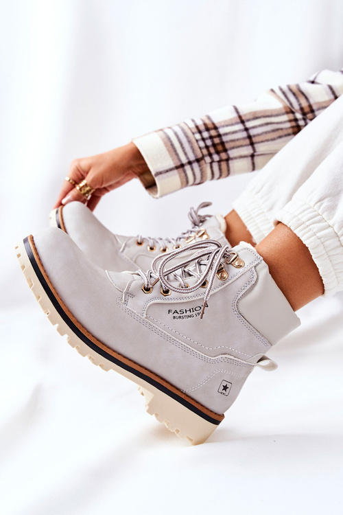 Жіночі лісоловці з утеплювачем світло-сірі Tiempo