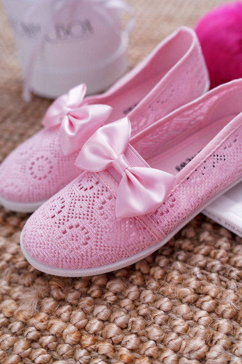 Дитячі молодіжні тенісні кросівки Dudi рожеві на шнурівці