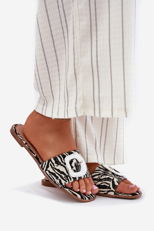 Плоскі Жіночі Сандалі З Декоративною Пряжкою Zebra Clariola