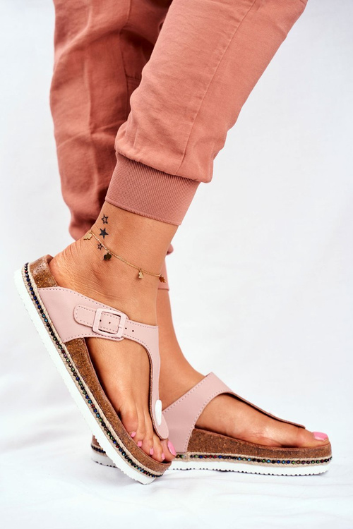 Жіночі шльопанці Big Star Pink FF274636