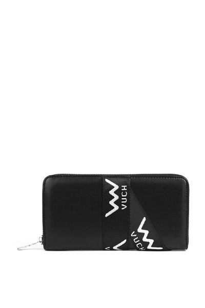 Шкіряний гаманець на блискавці Black Mille