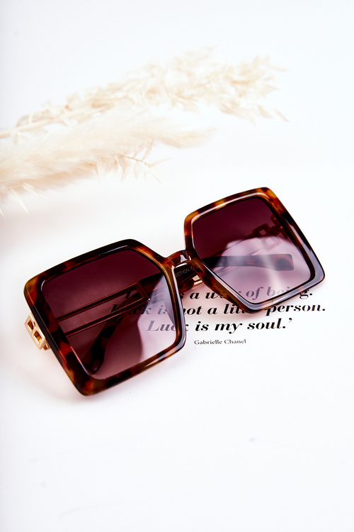 Квадратні сонцезахисні окуляри Marbled V130042 Коричневий