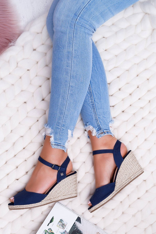 Жіночі плетені босоніжки Anchor Big Star Navy Blue DD274A212