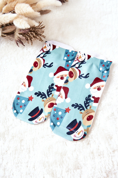 Ножки Шкарпетки новорічний візерунок Зелений