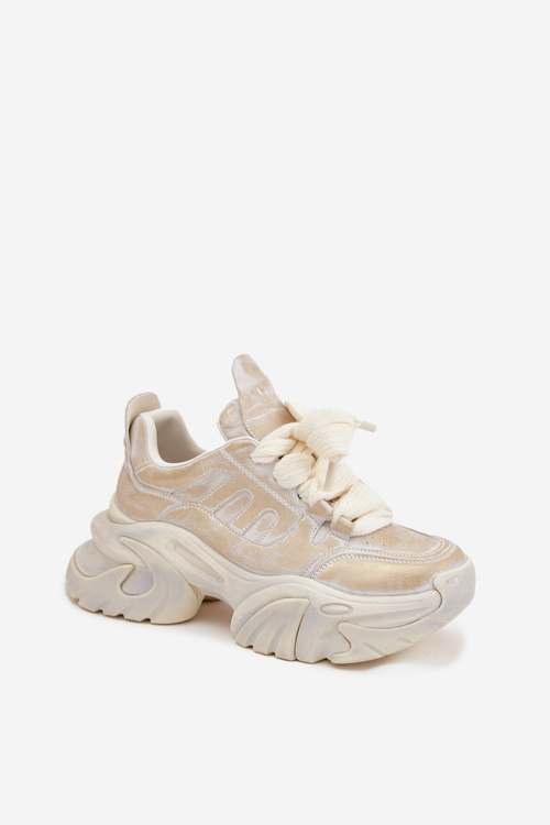 Шкіряні жіночі кросівки GOE SS2N4009 Золото