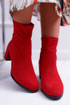 Жіночі весняні чоботи на підборах Sergio Leone, червоні LikeStar