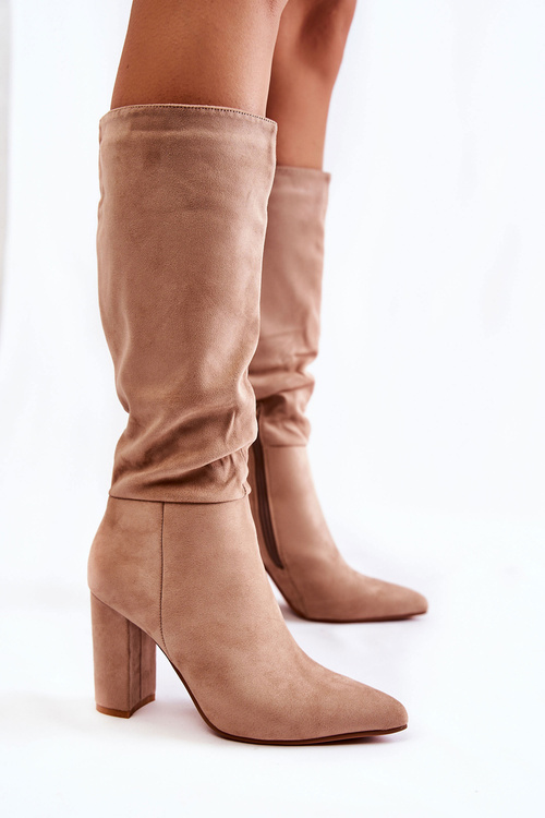 Замшеві сліпони бежеві Miriam