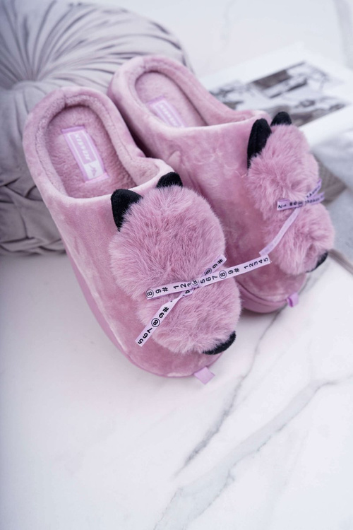 Жіночі піпси з хутряним кошеням Pink Kitty