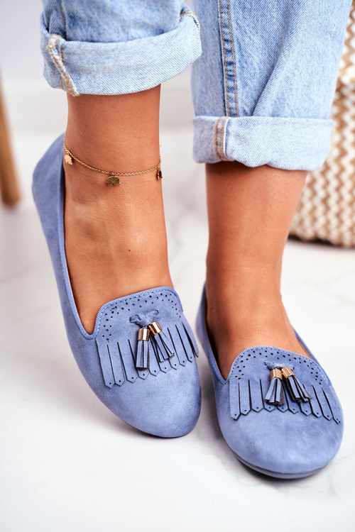 Жіночі лофери Blue Lords Fringe Blue Therese