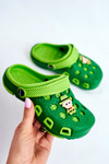 Дитяче взуття гірки Crocs Green Cowboy