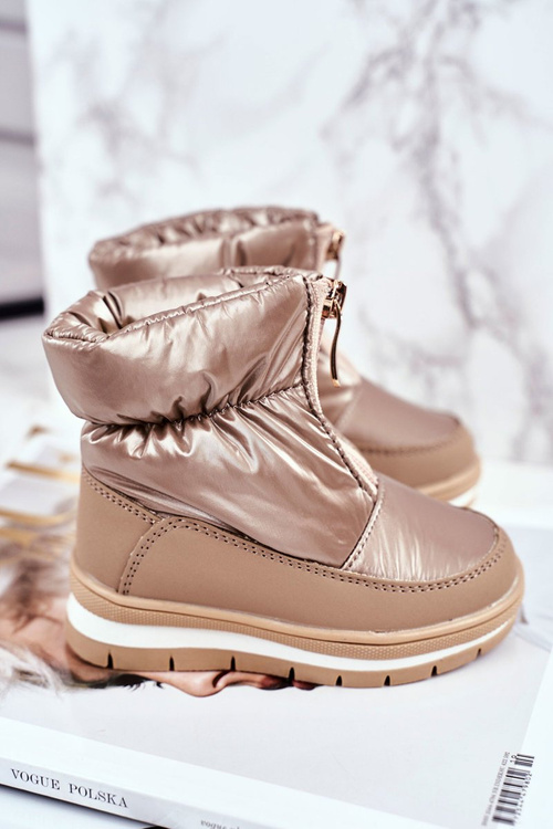 Жіночі зимові черевики теплі з натуральної вовни Gold Bubbles