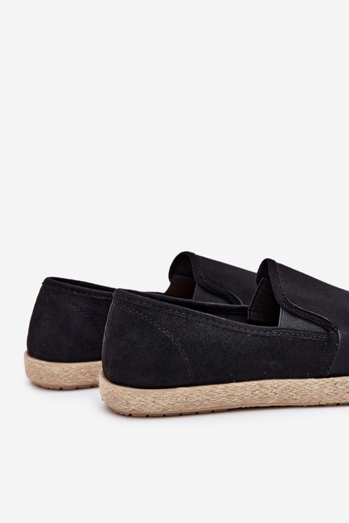 Еспадрильї Чоловічі Кросівки З Еко Замші Чорні Lunaria
