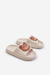 Дитячі легкі тапочки з ведмедиком Білий Lindeheta